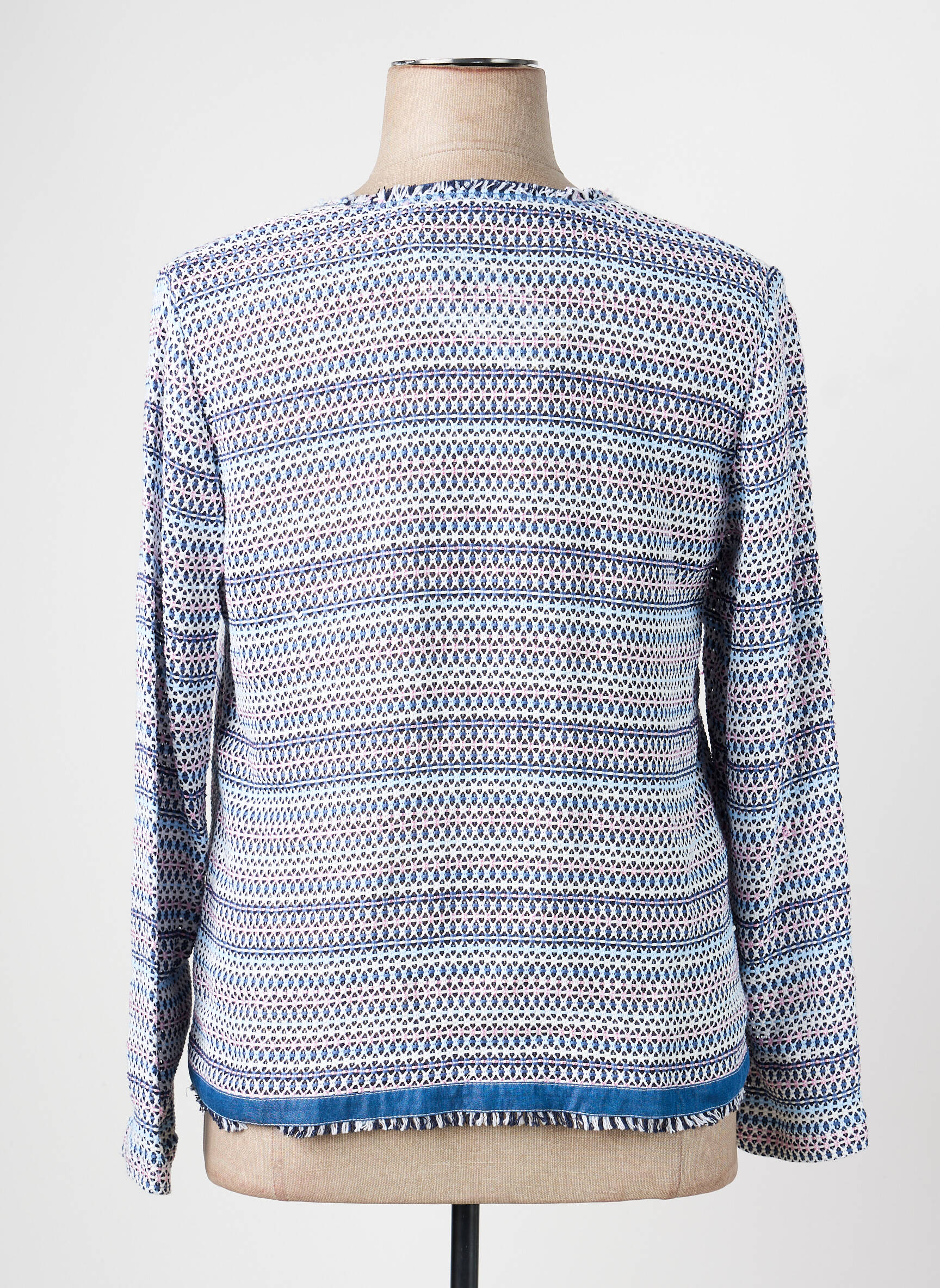 Jachete casual guler rotund albastru RABE femeie