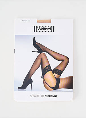 Colanți broderie bej WOLFORD femeie