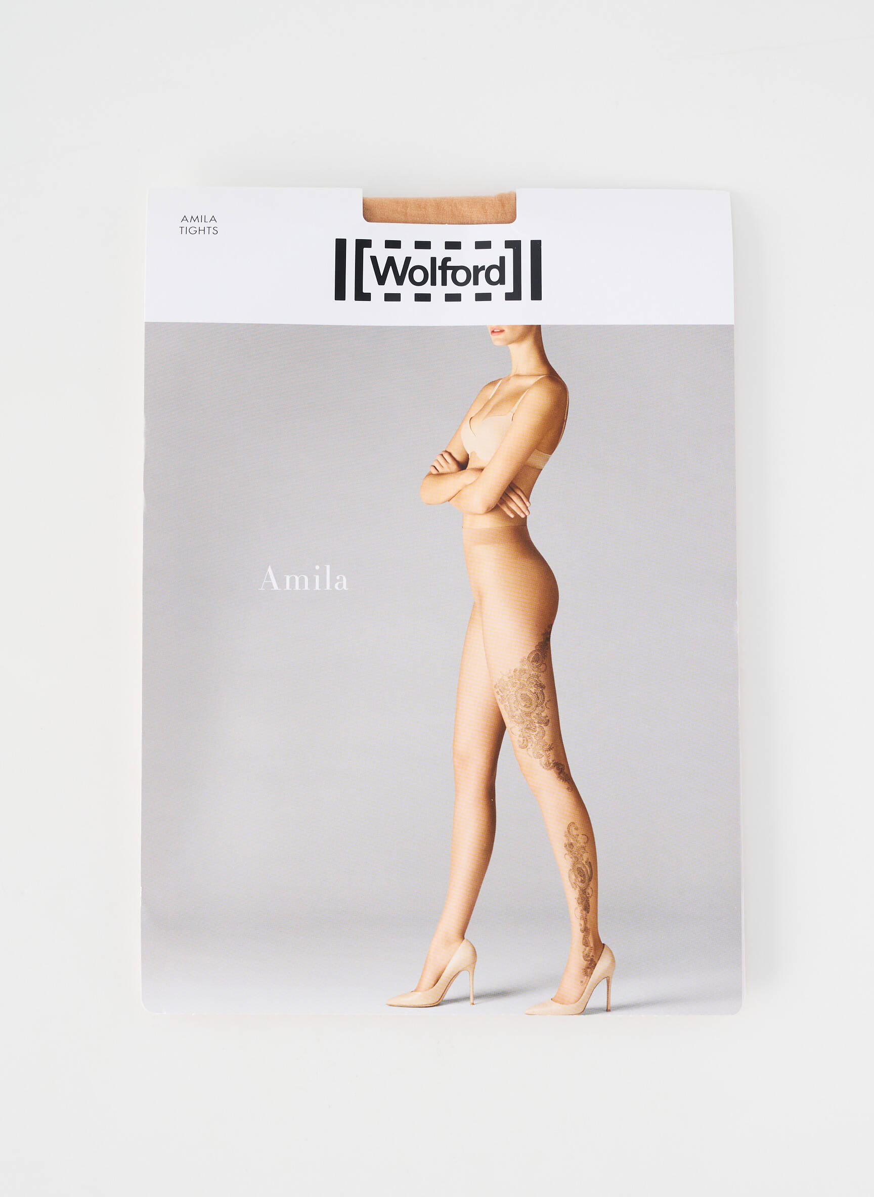 Colanți elasticitate bej WOLFORD femeie