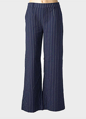 Pantalon larg buzunare mărime normală albastru OBJECT femeie