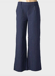 Pantalon larg buzunare mărime normală albastru OBJECT femeie