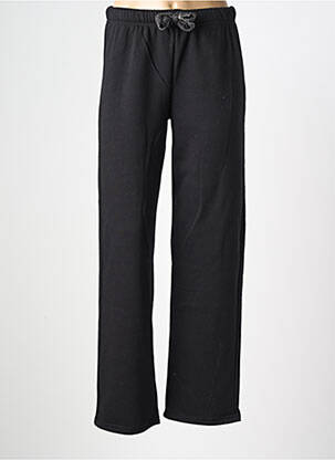 Pantalon drept talie elastică mărime normală negru PIECES femeie