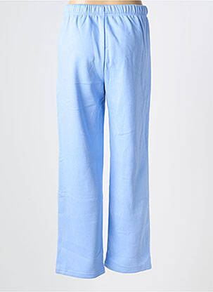 Pantalon drept talie elastică mărime normală albastru PIECES femeie
