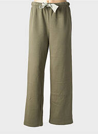 Pantalon drept talie elastică mărime normală verde PIECES femeie