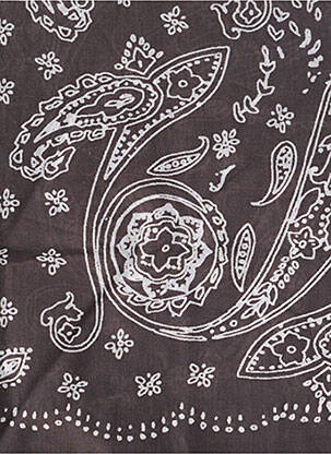Eșarfă imprimeu paisley gri OBJECT femeie