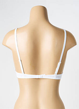 Sutien efect material satinat top sutien modelat alb RITRATTI femeie