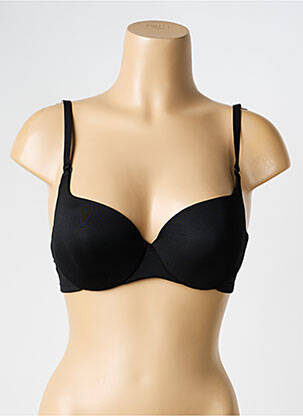 Sutien efect material satinat top sutien modelat negru RITRATTI femeie