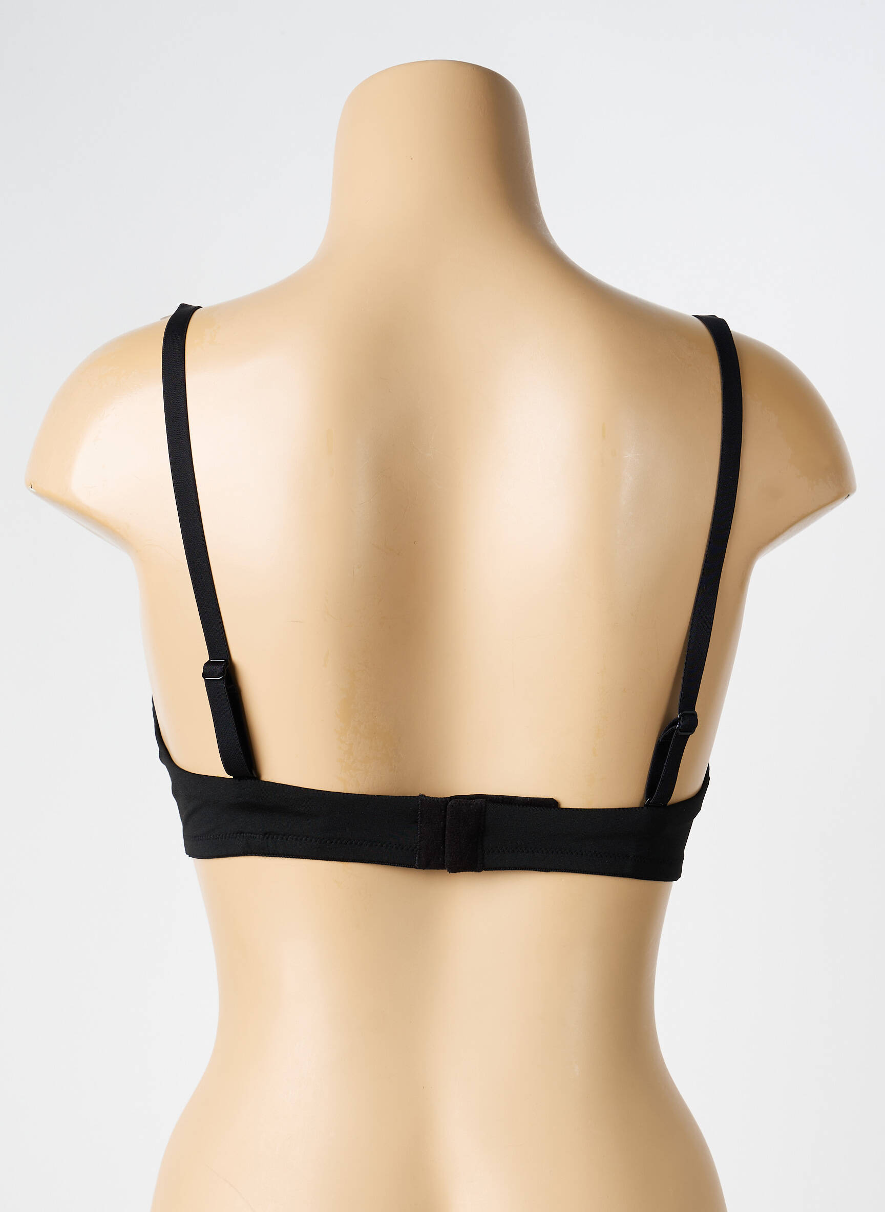 Sutien efect material satinat top sutien modelat negru RITRATTI femeie