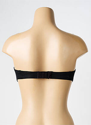 Sutien efect material satinat top sutien modelat negru RITRATTI femeie
