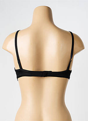 Sutien efect material satinat top sutien push-up negru RITRATTI femeie