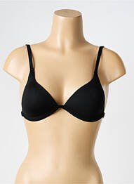 Sutien efect material satinat top sutien modelat negru RITRATTI femeie