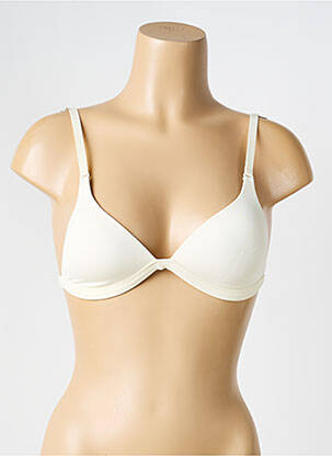Sutien efect material satinat top sutien modelat bej RITRATTI femeie