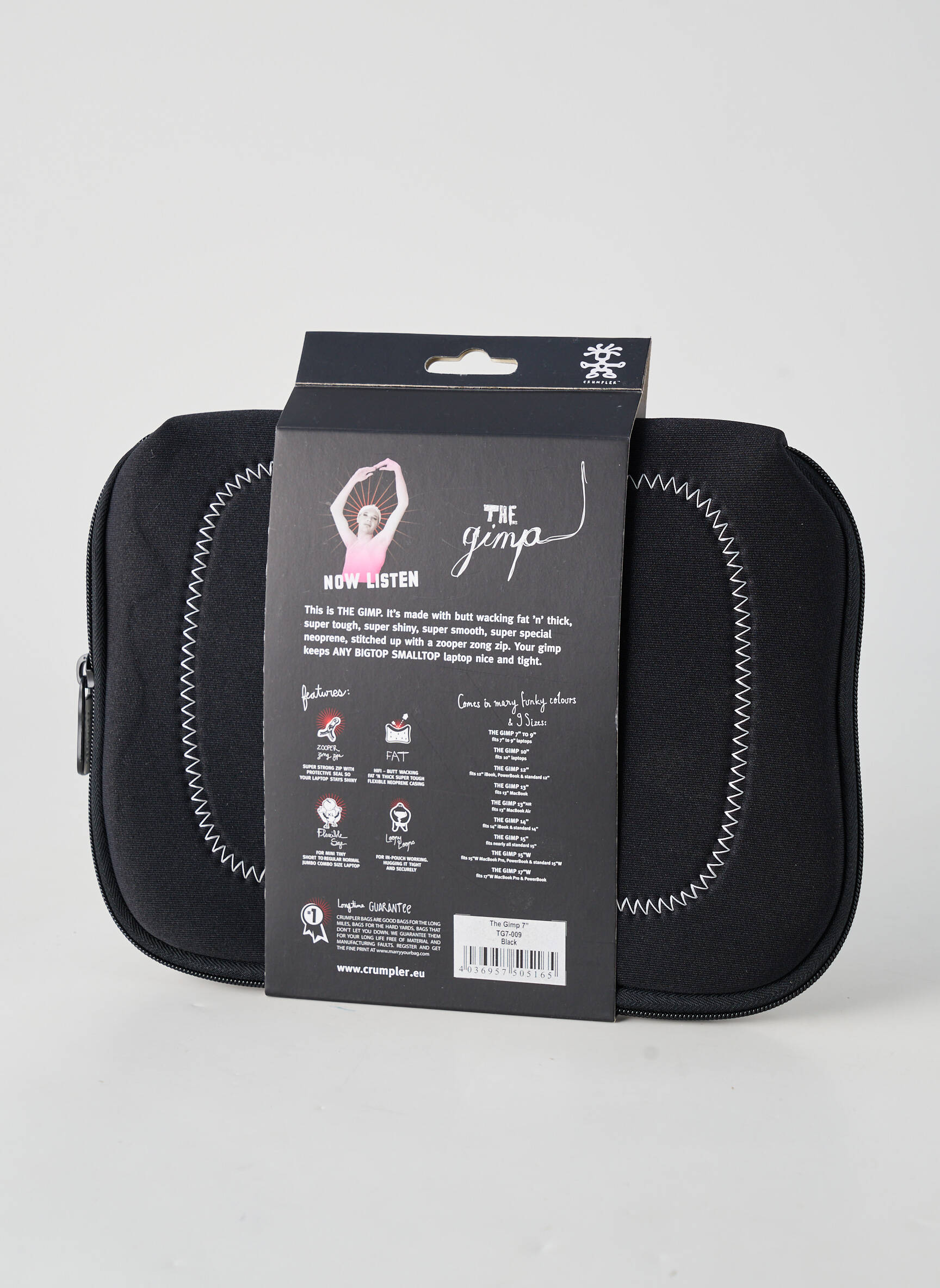 Plic căptușeală textilă negru CRUMPLER femeie