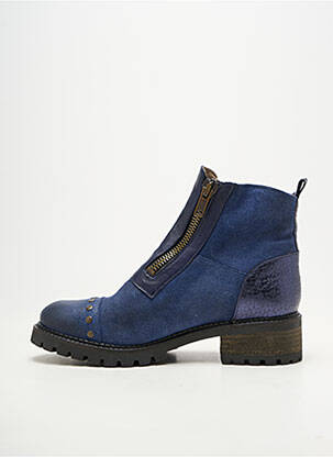 Botine/ghete vârf rotund toc de 4 la 6 cm albastru CASTA femeie