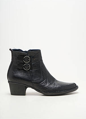 Botine/ghete material neted toc de 4 la 6 cm negru DORKING femeie