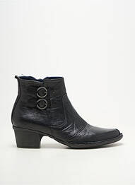 Botine/ghete vârf ascuțit toc de 4 la 6 cm negru DORKING femeie