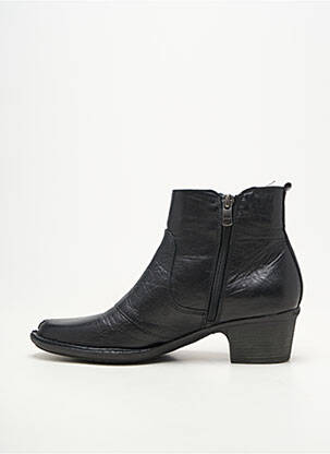 Botine/ghete material neted toc de 4 la 6 cm negru DORKING femeie