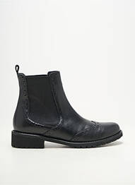 Botine/ghete vârf rotund toc plat până la 3 cm negru ELUE PAR NOUS femeie