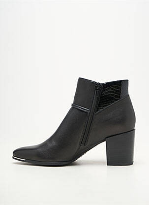 Botine/ghete material neted toc de 7 la 9 cm negru FUGITIVE BY FRANCESCO ROSSI femeie