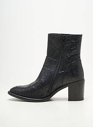 Botine/ghete vârf rotund toc de 4 la 6 cm negru ADIGE femeie