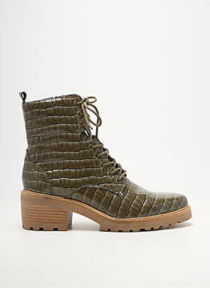 Botine/ghete vârf rotund toc de 4 la 6 cm verde MAM'ZELLE femeie