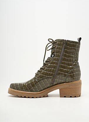 Botine/ghete vârf rotund toc de 4 la 6 cm verde MAM'ZELLE femeie