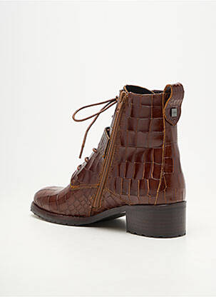 Botine/ghete vârf rotund toc de 4 la 6 cm maro ADIGE femeie