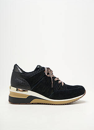 Adidași vârf rotund toc de 4 la 6 cm negru MAM'ZELLE femeie