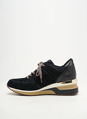 Adidași vârf rotund toc de 4 la 6 cm negru MAM'ZELLE femeie