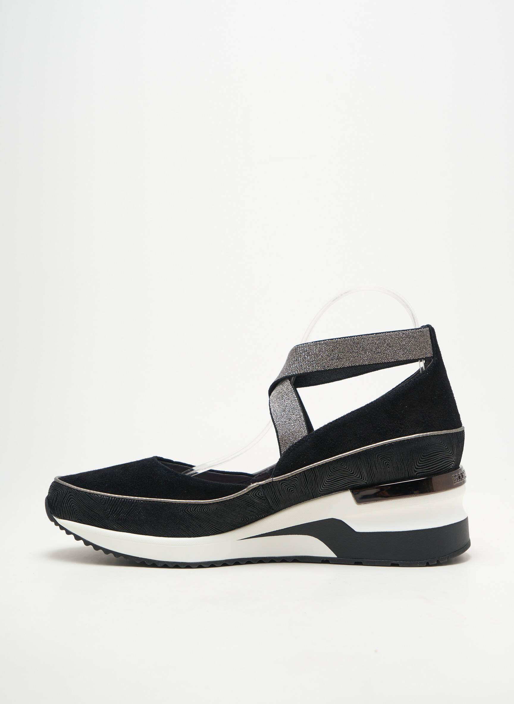 Adidași închidere elastică toc de 4 la 6 cm negru MAM'ZELLE femeie