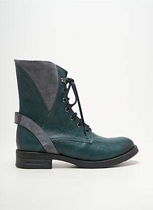 Botine/ghete material neted toc de 4 la 6 cm verde CASTA femeie
