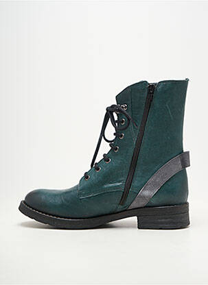 Botine/ghete material neted toc de 4 la 6 cm verde CASTA femeie