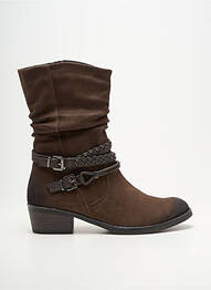 Botine/ghete vârf rotund toc de 4 la 6 cm maro MARCO TOZZI femeie
