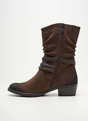 Botine/ghete vârf rotund toc de 4 la 6 cm maro MARCO TOZZI femeie
