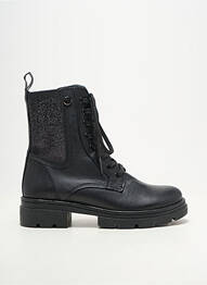Botine/ghete material neted toc de 4 la 6 cm negru PAULA URBAN femeie