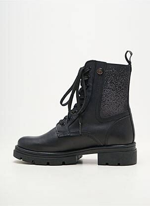 Botine/ghete material neted toc de 4 la 6 cm negru PAULA URBAN femeie