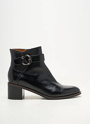Botine/ghete material neted toc de 4 la 6 cm maro închis MAM'ZELLE femeie
