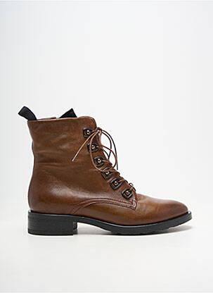Botine/ghete material neted toc de 4 la 6 cm maro METAMORF'OSE femeie