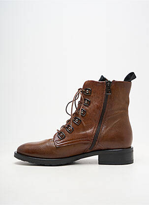 Botine/ghete material neted toc de 4 la 6 cm maro METAMORF'OSE femeie