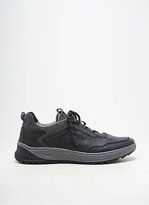Adidași material neted vârf rotund negru TBS bărbat