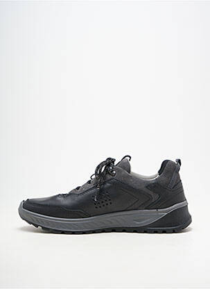 Adidași material neted vârf rotund negru TBS bărbat