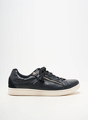 Adidași material neted toc plat până la 3 cm negru TBS femeie