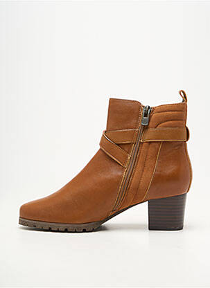 Botine/ghete material neted toc de 4 la 6 cm maro EMILIE KARSTON femeie