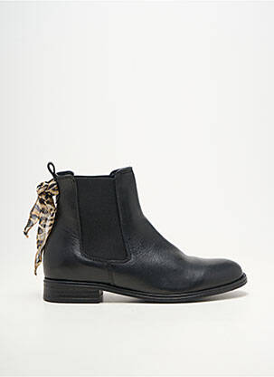 Botine/ghete material neted toc plat până la 3 cm negru GOOD STEP femeie