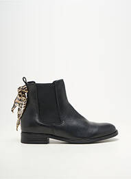 Botine/ghete material neted toc plat până la 3 cm negru GOOD STEP femeie