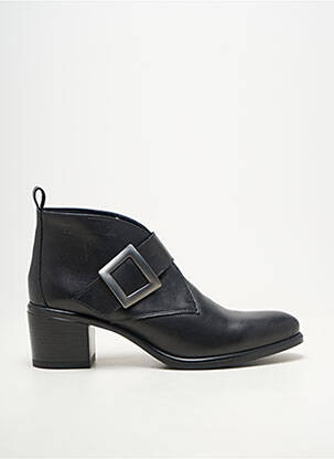 Botine/ghete material neted toc de 4 la 6 cm negru DORKING femeie