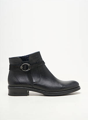 Botine/ghete material neted toc plat până la 3 cm negru DORKING femeie
