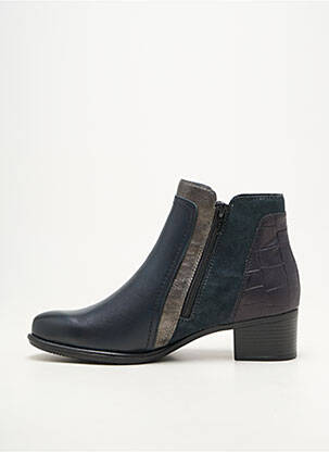 Botine/ghete vârf rotund toc de 4 la 6 cm albastru REMONTE femeie