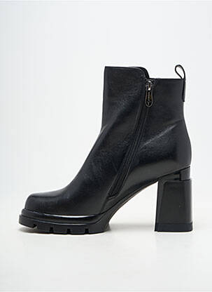 Botine/ghete material neted toc de 7 la 9 cm negru METAMORF'OSE femeie