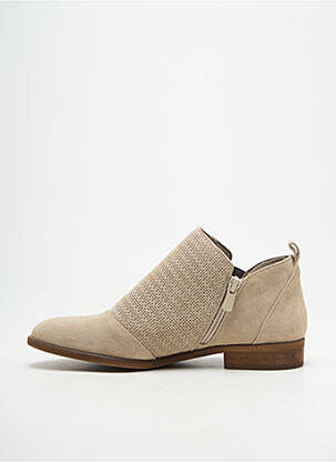 Botine/ghete material neted toc plat până la 3 cm bej FLUCHOS femeie